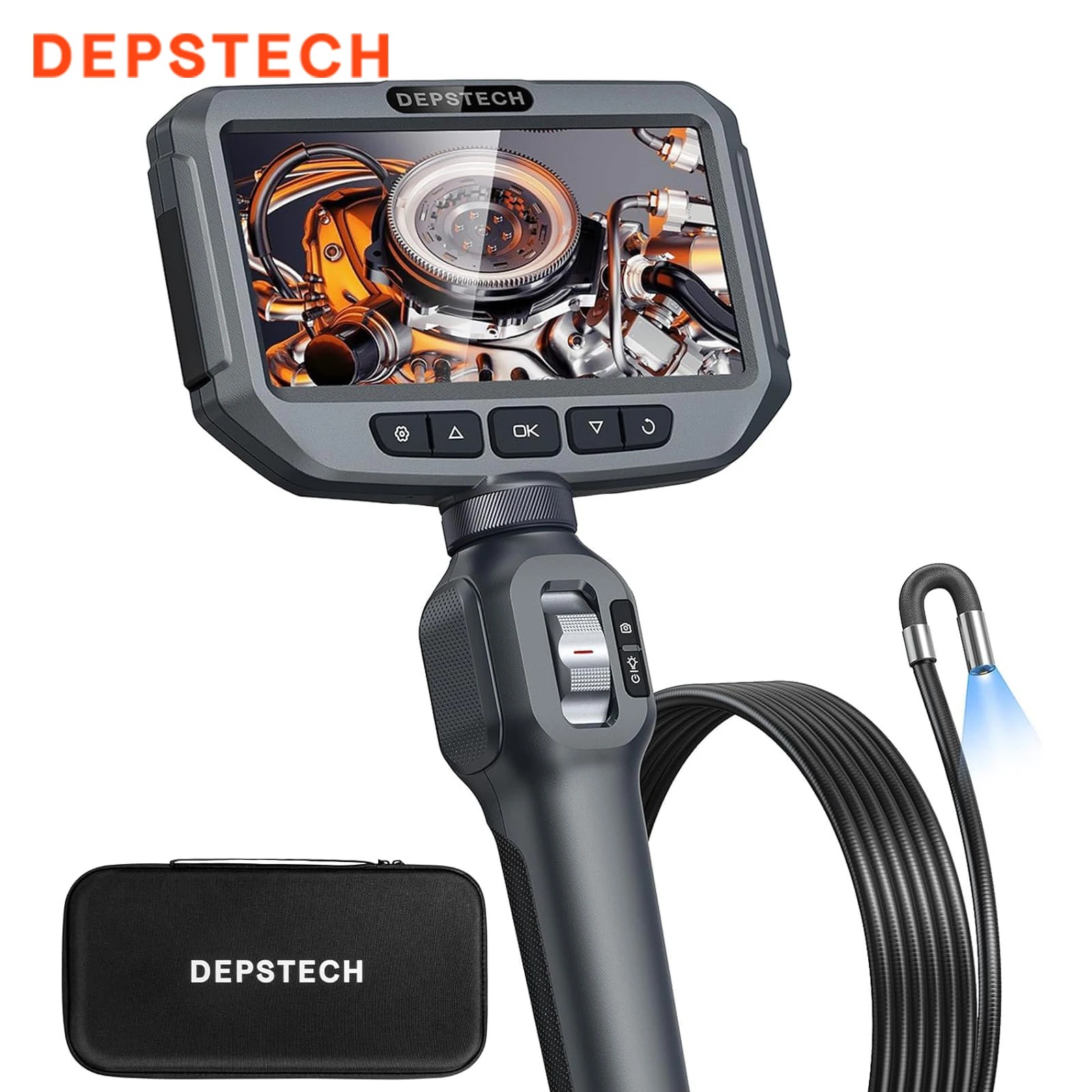 DEPSTECH DS630-SL-1.5M 1080P ð ī޶, 6.2mm ũ  ̺, 5ġ IPS ũ,  210    , IP67
